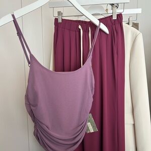 Purple Ruched Tank Top